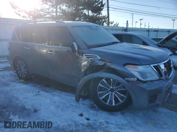 2020 Nissan Armada SV with VIN JN8AY2ND0LX017725, listed as a Copart auction lot 42261355 with 105,230 mi miles and Clean Title. Bid and sale history available at carsss.com. Image 4.