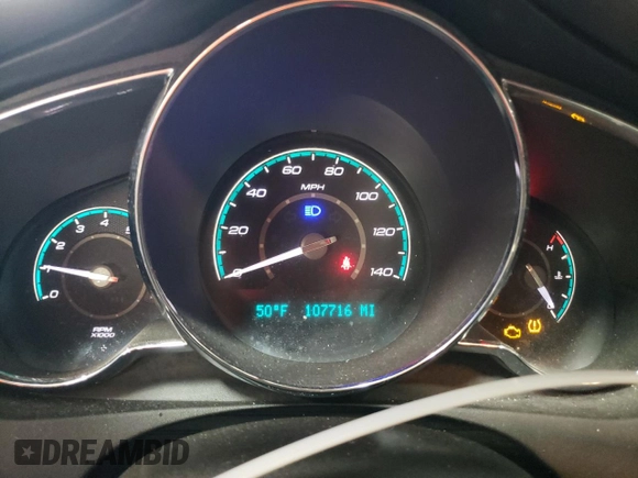 2012 Chevrolet Malibu 1LT with VIN 1G1ZC5E06CF193382, listed as a Copart auction lot 50444305 with 107,716 mi miles and Salvage Title. Bid and sale history available at DreamBid. Image 9.