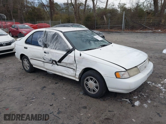 1996 Nissan Sentra XE z VIN 1N4AB41D0TC763104, wystawiony jako IAAI lot #41303640 z przebiegiem 307 682 mil mil oraz . Historia ofert i sprzedaży dostępna na DreamBid. Obrazek 1.
