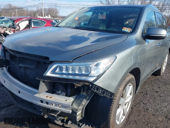2016 Acura MDX w/Advance with VIN 5FRYD4H90GB042471, listed as a IAAI auction lot 41510207 with 176,168 mi miles. Bid and sale history available at carsss.com. Image 6.
