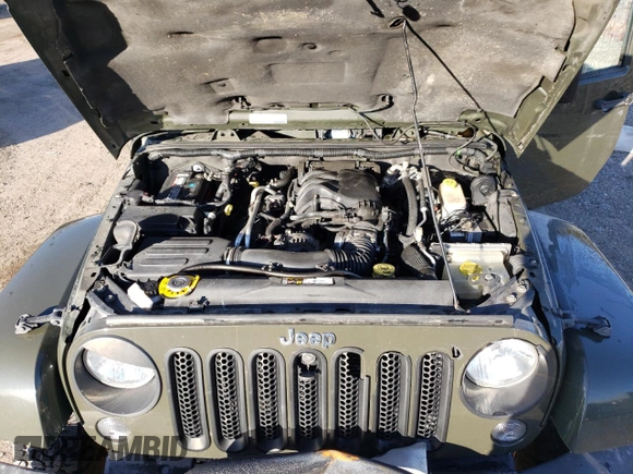 2015 Jeep Wrangler Sahara с VIN 1C4AJWBG8FL626434, выставлен на аукционе Copart как лот 48874195 с пробегом 195 447 миль миль и Списание • Salvage title. История ставок и продаж доступна на DreamBid. Изображение 12.