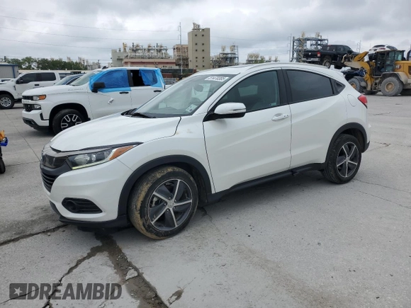 2021 Honda HR-V EX-L with VIN 3CZRU5H71MM703968, listed as a Copart auction lot 51470385 with 109,282 mi miles and Salvage Title. Bid and sale history available at carsss.com. Image 1.