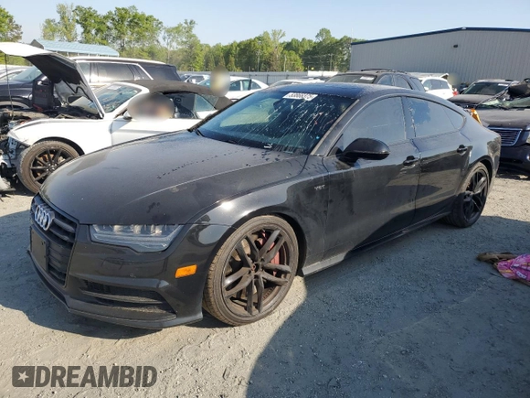 2017 Audi S7 Premium Plus with VIN WAUWFAFC1HN074913, listed as a Copart auction lot 53866375 with 127,919 mi miles and Clean Title. Bid and sale history available at carsss.com. Image 1.