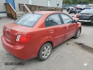 2010 Kia Rio LX with VIN KNADH4A37A6665399, listed as a Copart auction lot 72571284 with 132,610 mi miles and Salvage Title. Bid and sale history available at carsss.com. Image 3.