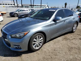 2017 Infiniti Q50 3.0t Premium with VIN JN1EV7AP7HM736808, listed as a Copart auction lot 49409185 with 135,802 mi miles and Salvage Title. Bid and sale history available at carsss.com. Image 1.