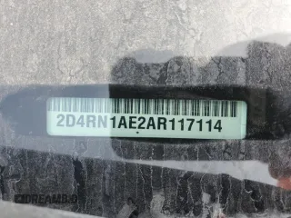 2010 Dodge Grand Caravan Cargo with VIN 2D4RN1AE2AR117114, listed as a Copart auction lot 66612434 with 92,149 mi miles and Salvage Title. Bid and sale history available at carsss.com. Image 13.