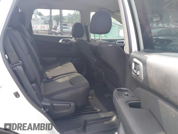 2017 Nissan Pathfinder SV with VIN 5N1DR2MM6HC623919, listed as a IAAI auction lot 42713558 with 50,221 mi miles and . Bid and sale history available at DreamBid. Image 8.
