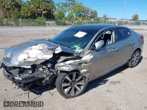 2013 Kia Optima SX with VIN 5XXGR4A66DG182161, listed as a IAAI auction lot 41854763 with 1 mi miles. Bid and sale history available at carsss.com. Image 18.