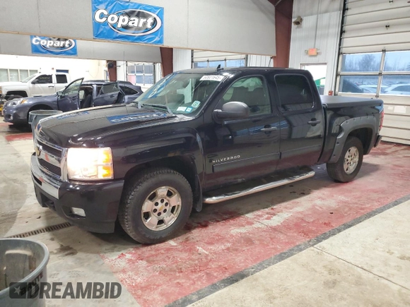 2011 Chevrolet Silverado 1500 LT with VIN 3GCPCSE02BG182891, listed as a Copart auction lot 50801645 with 166,606 mi miles and Salvage Title. Bid and sale history available at DreamBid. Image 1.