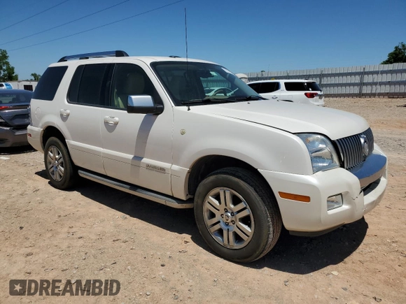 2010 Mercury Mountaineer Premier with VIN 4M2EN3JE7AUJ00474, listed as a Copart auction lot 57774255 with 138,563 mi miles and Salvage title. Bid and sale history available at DreamBid. Image 4.