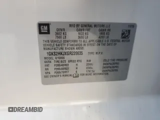 2016 GMC Yukon XL Denali with VIN 1GKS2HKJXGR220635, listed as a Copart auction lot 48920655 with 113,924 mi miles and Salvage Title. Bid and sale history available at DreamBid. Image 13.