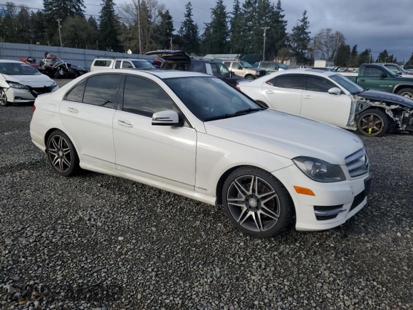 2013 Mercedes-Benz C 350 Sport with VIN WDDGF5HBXDR270246, listed as a Copart auction lot 88063595 with 137,048 mi miles and Salvage Title. Bid and sale history available at DreamBid. Image 4.