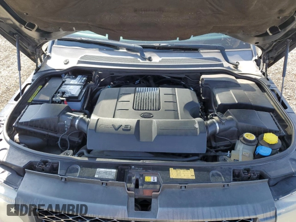 2010 Land Rover Range Rover Sport HSE Lux with VIN SALSK2D49AA219829, listed as a Copart auction lot 59229545 with 148,270 mi miles and Salvage title. Bid and sale history available at DreamBid. Image 12.