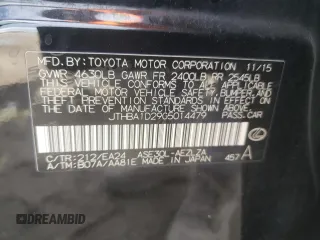 2016 Lexus IS 200t z VIN JTHBA1D29G5014479, wystawiony jako Copart lot #60373805 z przebiegiem 111 243 mil mil oraz Szkoda całkowita • Salvage title. Historia ofert i sprzedaży dostępna na DreamBid. Obrazek 12.