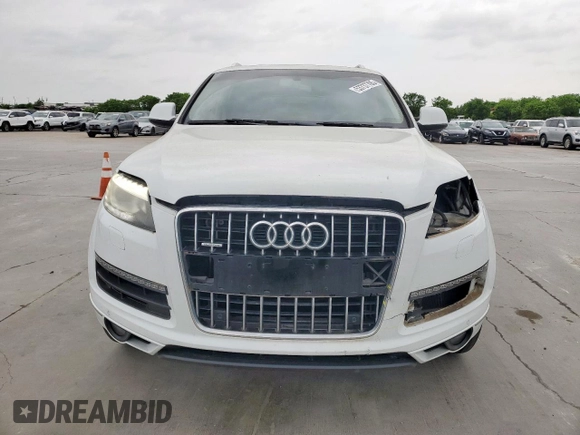 2015 Audi Q7 Premium Plus with VIN WA1LGAFE2FD023602, listed as a Copart auction lot 53737705 with 102,395 mi miles and Salvage Title. Bid and sale history available at DreamBid. Image 5.