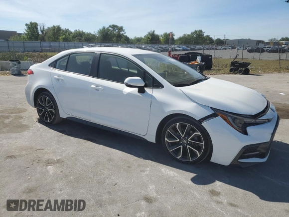 2022 Toyota Corolla SE with VIN JTDS4MCE3NJ087079, listed as a Copart auction lot 50631295 with 35,417 mi miles and Salvage Title. Bid and sale history available at carsss.com. Image 4.
