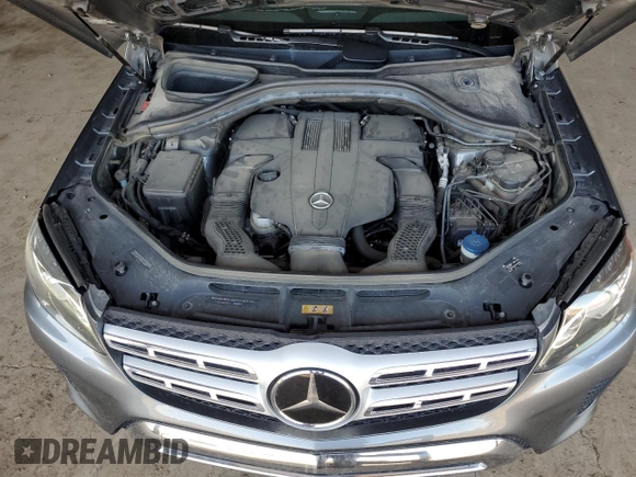 2017 Mercedes-Benz GLS 450 with VIN 4JGDF6EE8HA857966, listed as a Copart auction lot 48589635 with 82,496 mi miles and Salvage Title. Bid and sale history available at DreamBid. Image 12.
