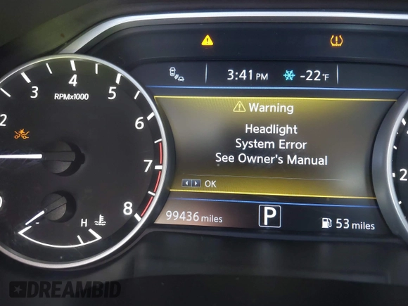 2016 Nissan Maxima SL with VIN 1N4AA6AP9GC448087, listed as a IAAI auction lot 41828781 with 99,436 mi miles and . Bid and sale history available at DreamBid. Image 7.
