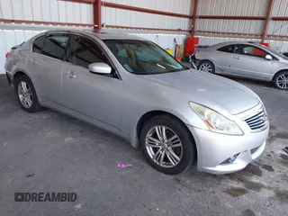 2013 Infiniti G37 x with VIN JN1CV6AR8DM764663, listed as a IAAI auction lot 42084775 with 143,396 mi miles. Bid and sale history available at carsss.com. Image 1.