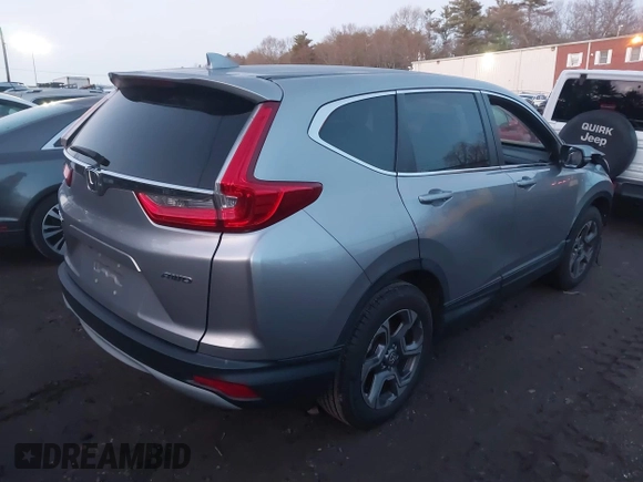 2017 Honda CR-V EX-L with VIN 5J6RW2H84HL025483, listed as a IAAI auction lot 41084641 with 102,146 mi miles. Bid and sale history available at carsss.com. Image 4.