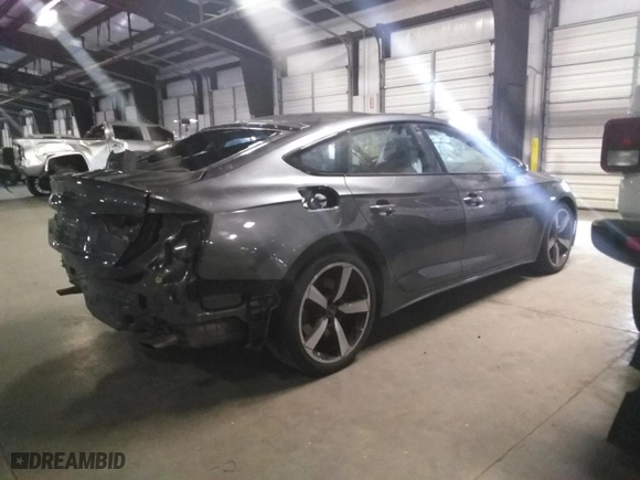 2024 Audi A5 Sportback S line Premium Plus with VIN WAUFACF58RA120984, listed as a Copart auction lot 88750875 with 12,656 mi miles and Salvage Title. Bid and sale history available at carsss.com. Image 3.