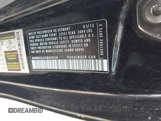 2012 Volkswagen Golf с VIN WVWBB7AJ7CW229618, выставлен на аукционе IAAI как лот 42251959 с пробегом 182 673 миль миль и . История ставок и продаж доступна на DreamBid. Изображение 9.