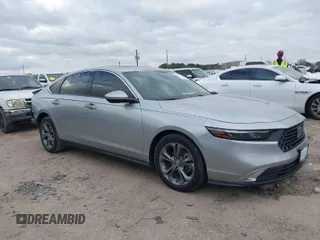 2024 Honda Accord EX с VIN 1HGCY1F34RA008723, выставлен на аукционе IAAI как лот 41534904 с пробегом 15 280 миль миль и . История ставок и продаж доступна на DreamBid. Изображение 1.