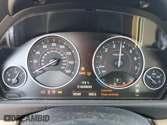 2017 BMW 3 Series 330i with VIN WBA8B9C39HK885321, listed as a Copart auction lot 52543705 with 18,349 mi miles and Salvage Title. Bid and sale history available at carsss.com. Image 9.