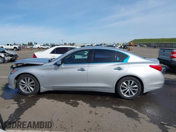 2014 Infiniti Q50 Premium with VIN JN1BV7AP2EM679481, listed as a IAAI auction lot 41836371 with 133,393 mi miles. Bid and sale history available at carsss.com. Image 13.