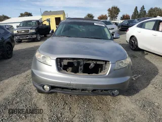 2003 Infiniti FX35 w/Options with VIN JNRAS08W33X207582, listed as a Copart auction lot 79546064 with 0 mi miles and Salvage Title. Bid and sale history available at carsss.com. Image 5.