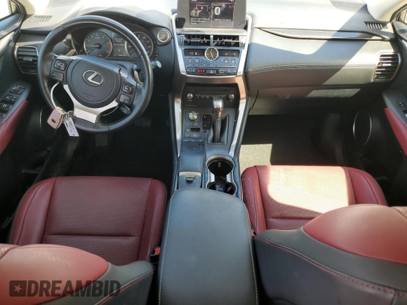 2021 Lexus NX with VIN JTJDARBZ0M5032113, listed as a Copart auction lot 50185745 with 53,602 mi miles and Salvage Title. Bid and sale history available at carsss.com. Image 8.