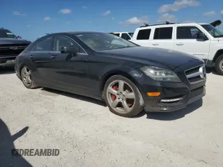 2012 Mercedes-Benz CLS-Class CLS 550 with VIN WDDLJ7DB4CA017077, listed as a Copart auction lot 76422154 with 0 mi miles and Salvage Title. Bid and sale history available at carsss.com. Image 4.