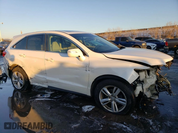 2014 Acura RDX with VIN 5J8TB4H33EL010770, listed as a Copart auction lot 42875135 with Not Provided miles and Salvage Title. Bid and sale history available at DreamBid. Image 4.
