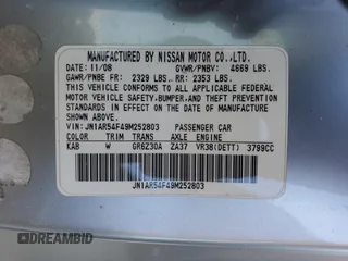 2009 Nissan GT-R Premium z VIN JN1AR54F49M252803, wystawiony jako Copart lot #83905134 z przebiegiem Nie podano mil oraz Nie do naprawy • Non repairable. Historia ofert i sprzedaży dostępna na DreamBid. Obrazek 13.