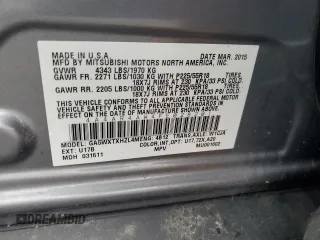 2015 Mitsubishi Outlander Sport 2.4 GT with VIN 4A4AR4AW4FE028201, listed as a Copart auction lot 83414704 with 139,550 mi miles and Salvage Title. Bid and sale history available at carsss.com. Image 13.