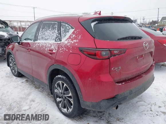 2022 Mazda CX-5 2.5 S Premium Package with VIN JM3KFBDM0N1628116, listed as a IAAI auction lot 41455990 with 29,911 mi miles. Bid and sale history available at carsss.com. Image 3.