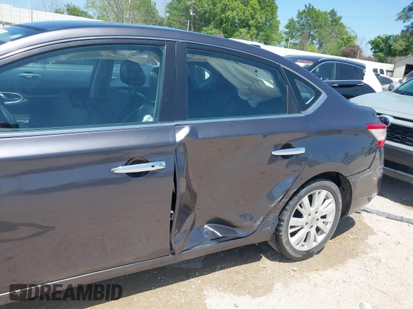2014 Nissan Sentra S with VIN 3N1AB7AP9EY331677, listed as a IAAI auction lot 41991183 with 138,230 mi miles and . Bid and sale history available at DreamBid. Image 6.
