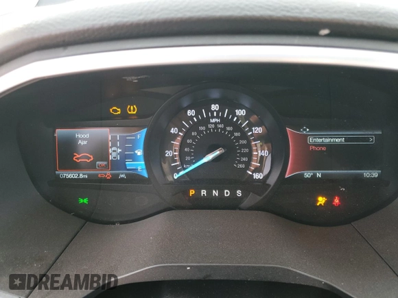 2019 Ford Edge Titanium with VIN 2FMPK4K96KBB80142, listed as a Copart auction lot 84847814 with 75,602 mi miles and Salvage title. Bid and sale history available at DreamBid. Image 9.