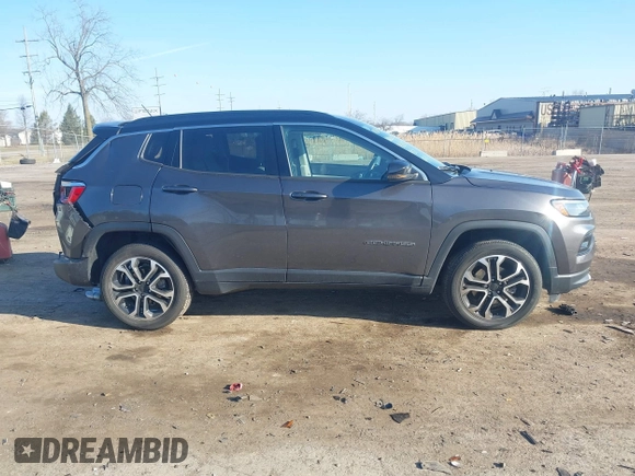 2022 Jeep Compass High Altitude with VIN 3C4NJDCB6NT197452, listed as a IAAI auction lot 41892361 with Not Provided miles and . Bid and sale history available at DreamBid. Image 12.