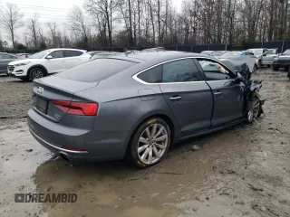 2018 Audi A5 Sportback Premium Plus with VIN WAUBNCF57JA011200, listed as a Copart auction lot 81883353 with Not Provided miles. Bid and sale history available at carsss.com. Image 3.