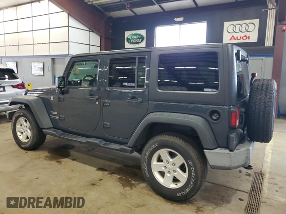 2018 Jeep Wrangler Unlimited Sport S with VIN 1C4HJWDG0JL801098, listed as a Copart auction lot 48181455 with 102,105 mi miles and Clean Title. Bid and sale history available at DreamBid. Image 2.