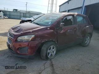 2016 Chevrolet Trax LS with VIN 3GNCJNSBXGL129843, listed as a Copart auction lot 48685205 with 58,055 mi miles and Clean Title. Bid and sale history available at carsss.com. Image 1.
