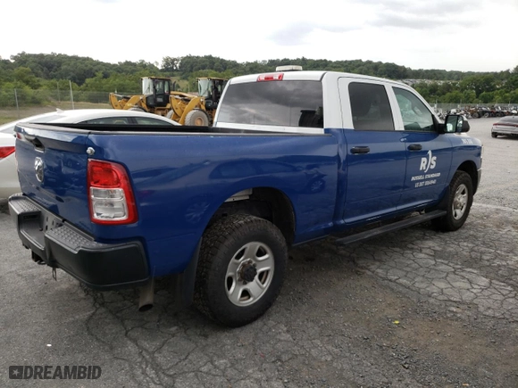 2019 Ram 2500 Tradesman with VIN 3C6UR4CJ1KG517879, listed as a Copart auction lot 65409294 with 87,132 mi miles and Salvage Title. Bid and sale history available at carsss.com. Image 3.