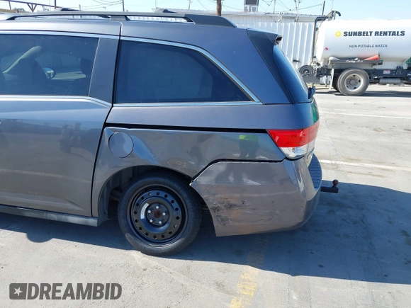 2014 Honda Odyssey EX-L with VIN 5FNRL5H66EB099792, listed as a IAAI auction lot 42160220 with 160,852 mi miles and . Bid and sale history available at carsss.com. Image 6.