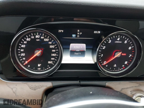 2017 Mercedes-Benz E-Class E 300 Luxury with VIN WDDZF4KBXHA108116, listed as a Copart auction lot 70897062 with 76,671 mi miles. Bid and sale history available at carsss.com. Image 9.