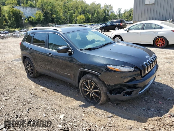 2015 Jeep Cherokee Limited with VIN 1C4PJMDS7FW501262, listed as a Copart auction lot 70025384 with 142,500 mi miles and Salvage Title. Bid and sale history available at carsss.com. Image 4.