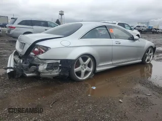 2007 Mercedes-Benz CL-Class 5.5L V8 with VIN WDDEJ71X67A009089, listed as a Copart auction lot 47800185 with 0 mi miles and Salvage Title. Bid and sale history available at carsss.com. Image 3.
