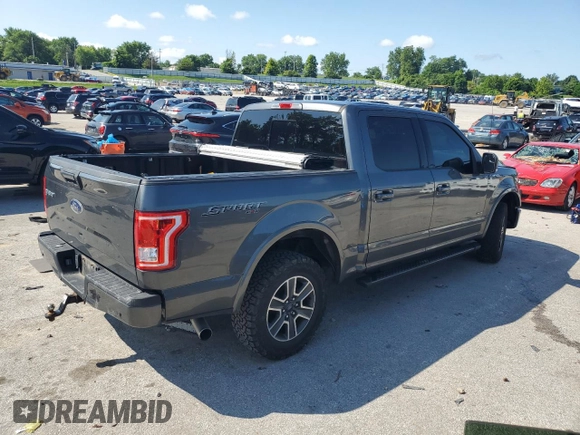 2016 Ford F-150 XLT with VIN 1FTEW1EP4GFC83266, listed as a Copart auction lot 61298815 with 95,040 mi miles and Salvage title. Bid and sale history available at DreamBid. Image 3.