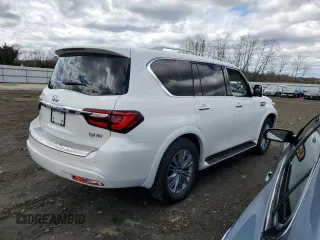 2022 Infiniti QX80 PREMIUM SELECT with VIN JN8AZ2AE4N9292372, listed as a Copart auction lot 49708444 with 35,900 mi miles and Salvage Title. Bid and sale history available at carsss.com. Image 3.
