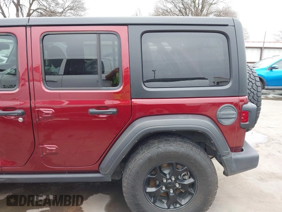 2021 Jeep Wrangler Unlimited Sport S with VIN 1C4HJXDN9MW777830, listed as a IAAI auction lot 41625934 with 42,251 mi miles and . Bid and sale history available at DreamBid. Image 19.